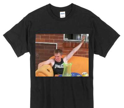 Custom Gildan 100% Cotton Black T-Shirt