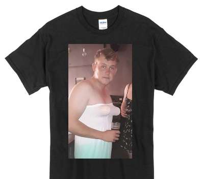 Custom Gildan 100% Cotton Black T-Shirt