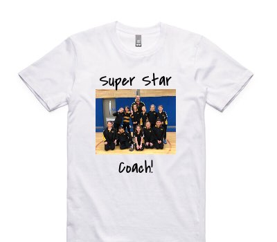 Custom AS Colour 100% Cotton White T-Shirt