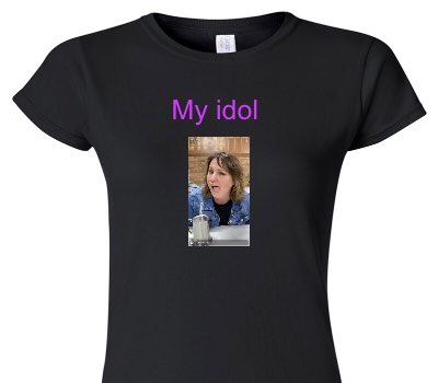 Custom Womens Soft Style 100% Cotton Black T-Shirt