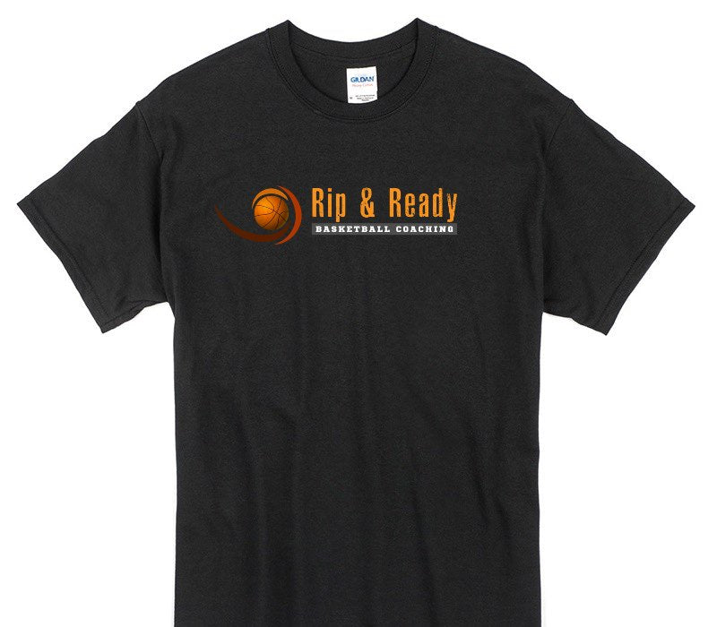 Custom Gildan 100% Cotton Black T-Shirt
