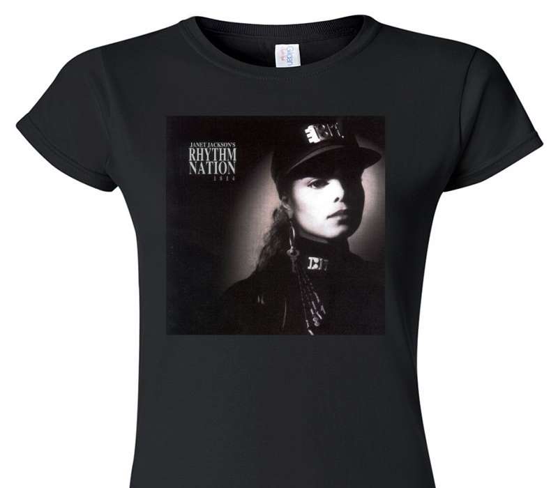 Custom Womens Soft Style 100% Cotton Black T-Shirt