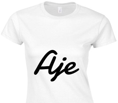 Custom Womens Soft Style 100% Cotton White T-Shirt