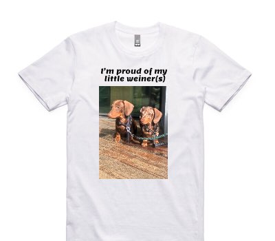 Custom AS Colour 100% Cotton White T-Shirt