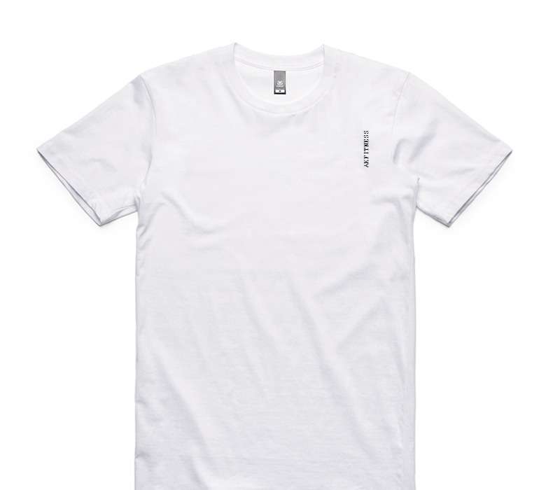 Custom AS Colour 100% Cotton White T-Shirt