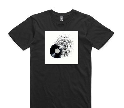 Custom AS Colour 100% Cotton Black T-Shirt