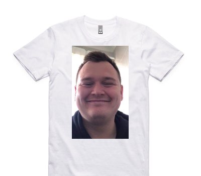 Custom AS Colour 100% Cotton White T-Shirt