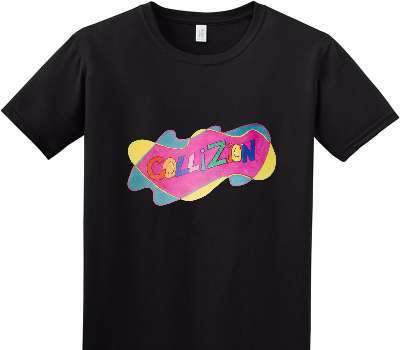 Custom Adult Soft Style 100% Cotton Black T-Shirt