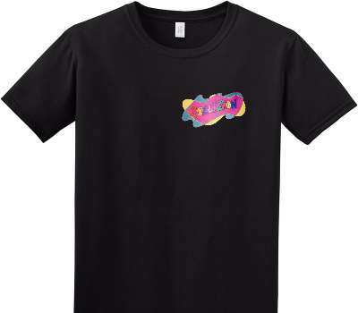 Custom Adult Soft Style 100% Cotton Black T-Shirt