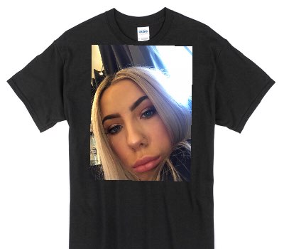 Custom Gildan 100% Cotton Black T-Shirt