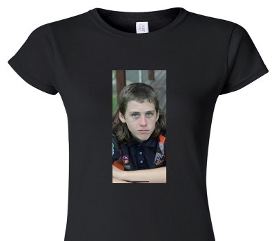 Custom Womens Soft Style 100% Cotton Black T-Shirt