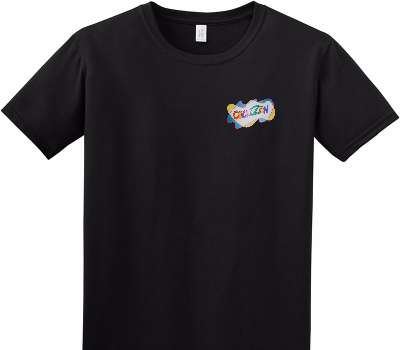 Custom Adult Soft Style 100% Cotton Black T-Shirt