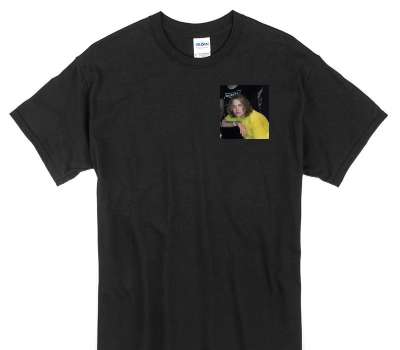Custom Gildan 100% Cotton Black T-Shirt