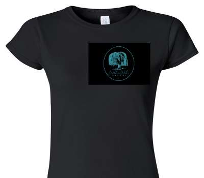 Custom Womens Soft Style 100% Cotton Black T-Shirt