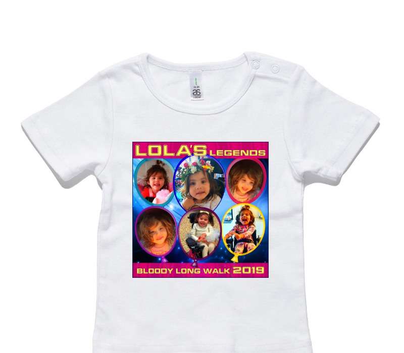 Custom AS Colour White Baby T-Shirt