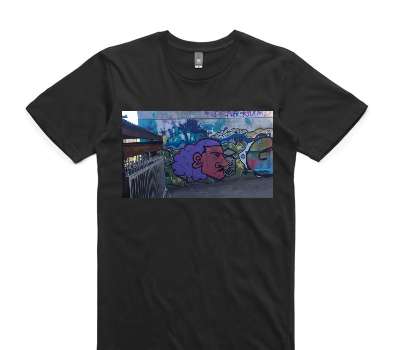 Custom AS Colour 100% Cotton Black T-Shirt