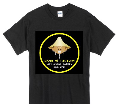 Custom Gildan 100% Cotton Black T-Shirt