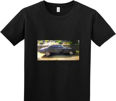 Custom Adult Soft Style 100% Cotton Black T-Shirt