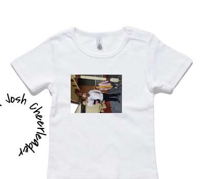 Custom AS Colour White Baby T-Shirt