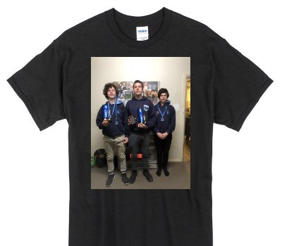 Custom Gildan 100% Cotton Black T-Shirt