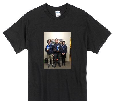 Custom Gildan 100% Cotton Black T-Shirt