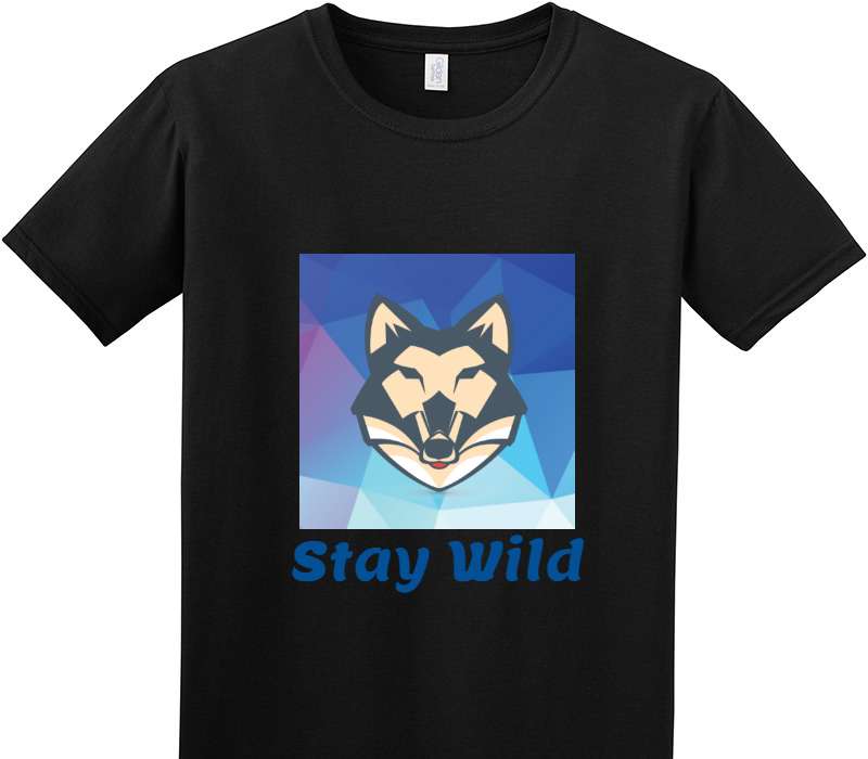 Custom Adult Soft Style 100% Cotton Black T-Shirt