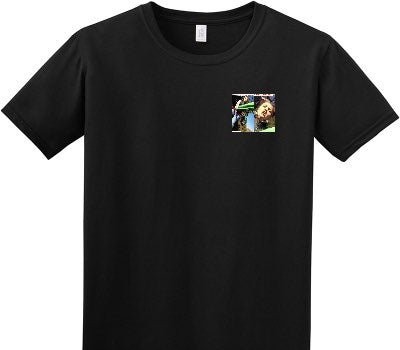 Custom Adult Soft Style 100% Cotton Black T-Shirt