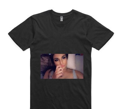Custom AS Colour 100% Cotton Black T-Shirt