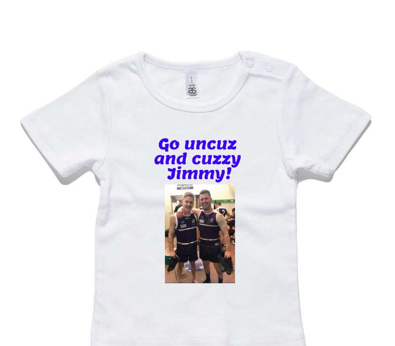 Custom AS Colour White Baby T-Shirt