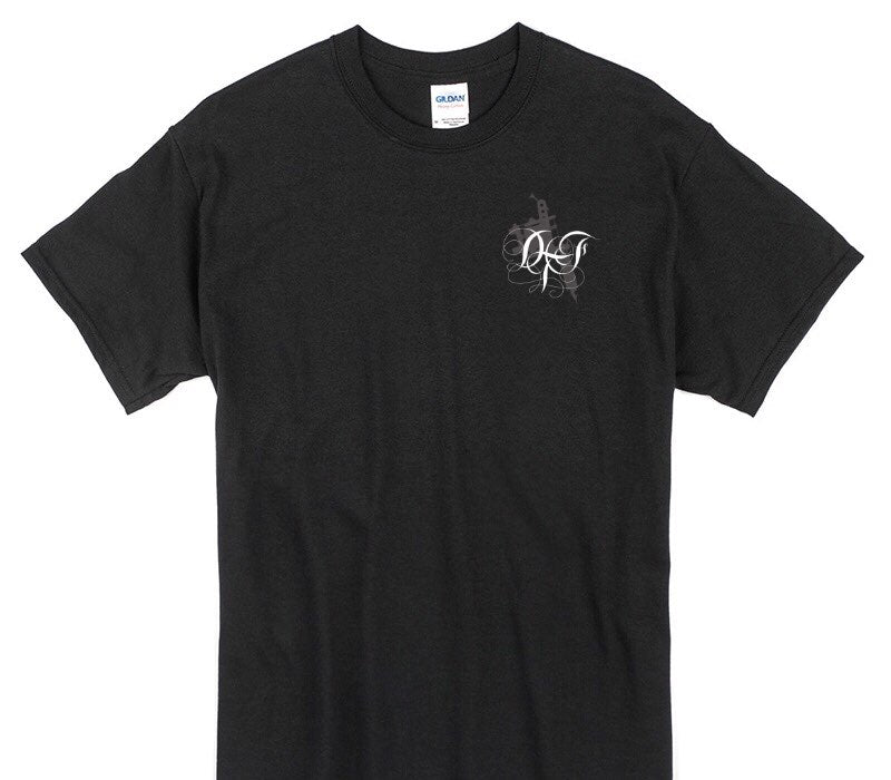 Custom Gildan 100% Cotton Black T-Shirt