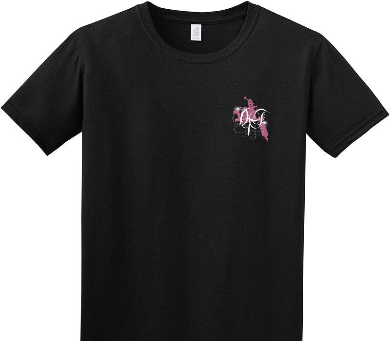 Custom Adult Soft Style 100% Cotton Black T-Shirt