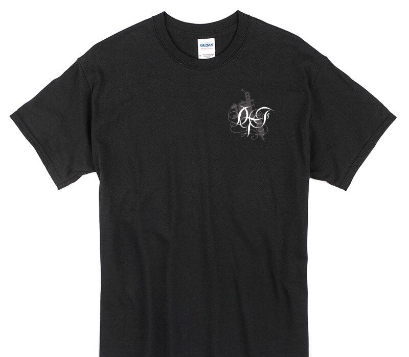 Custom Gildan 100% Cotton Black T-Shirt
