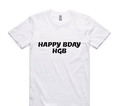 Custom AS Colour 100% Cotton White T-Shirt