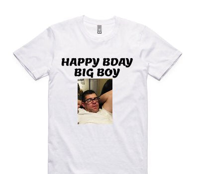 Custom AS Colour 100% Cotton White T-Shirt