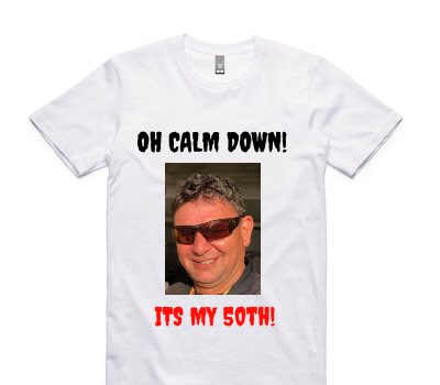Custom AS Colour 100% Cotton White T-Shirt