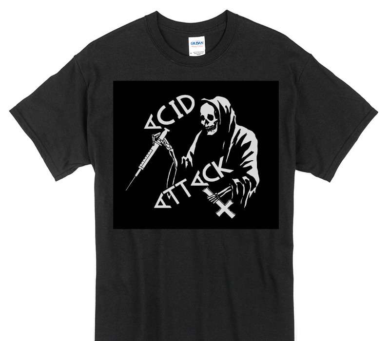 Custom Gildan 100% Cotton Black T-Shirt