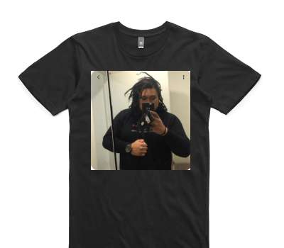 Custom AS Colour 100% Cotton Black T-Shirt