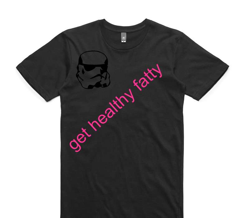 Custom AS Colour 100% Cotton Black T-Shirt