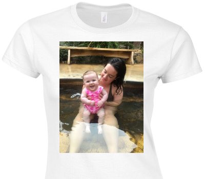 Custom Womens Soft Style 100% Cotton White T-Shirt