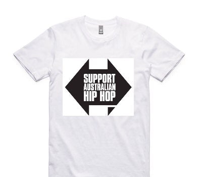 Custom AS Colour 100% Cotton White T-Shirt