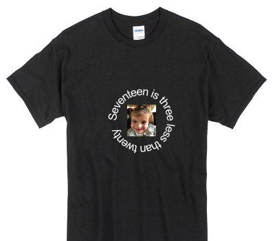 Custom Gildan 100% Cotton Black T-Shirt