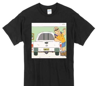 Custom Gildan 100% Cotton Black T-Shirt