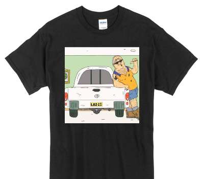 Custom Gildan 100% Cotton Black T-Shirt