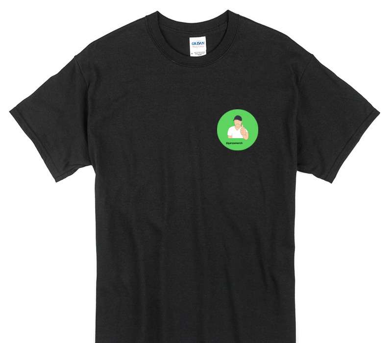 Custom Gildan 100% Cotton Black T-Shirt