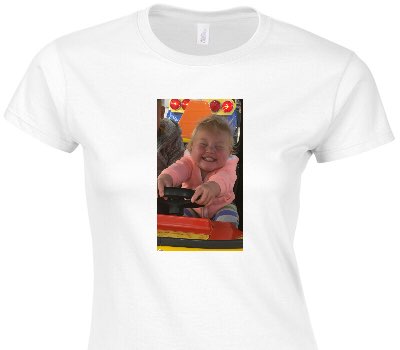 Custom Womens Soft Style 100% Cotton White T-Shirt