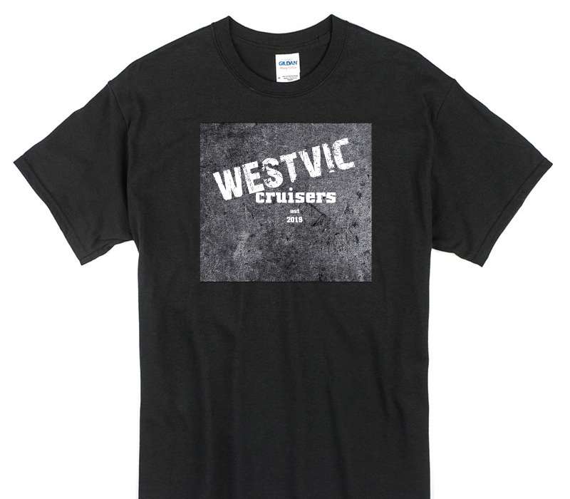 Custom Gildan 100% Cotton Black T-Shirt