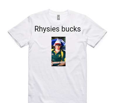 Custom AS Colour 100% Cotton White T-Shirt