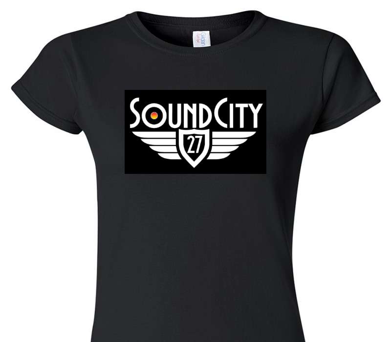 Custom Womens Soft Style 100% Cotton Black T-Shirt