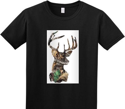 Custom Adult Soft Style 100% Cotton Black T-Shirt