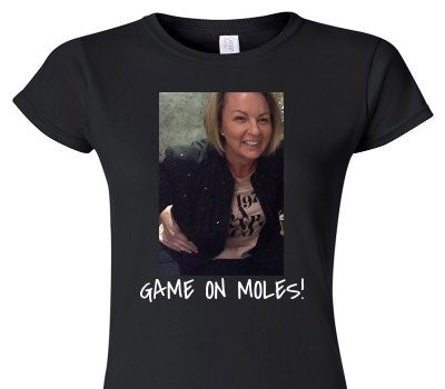 Custom Womens Soft Style 100% Cotton Black T-Shirt